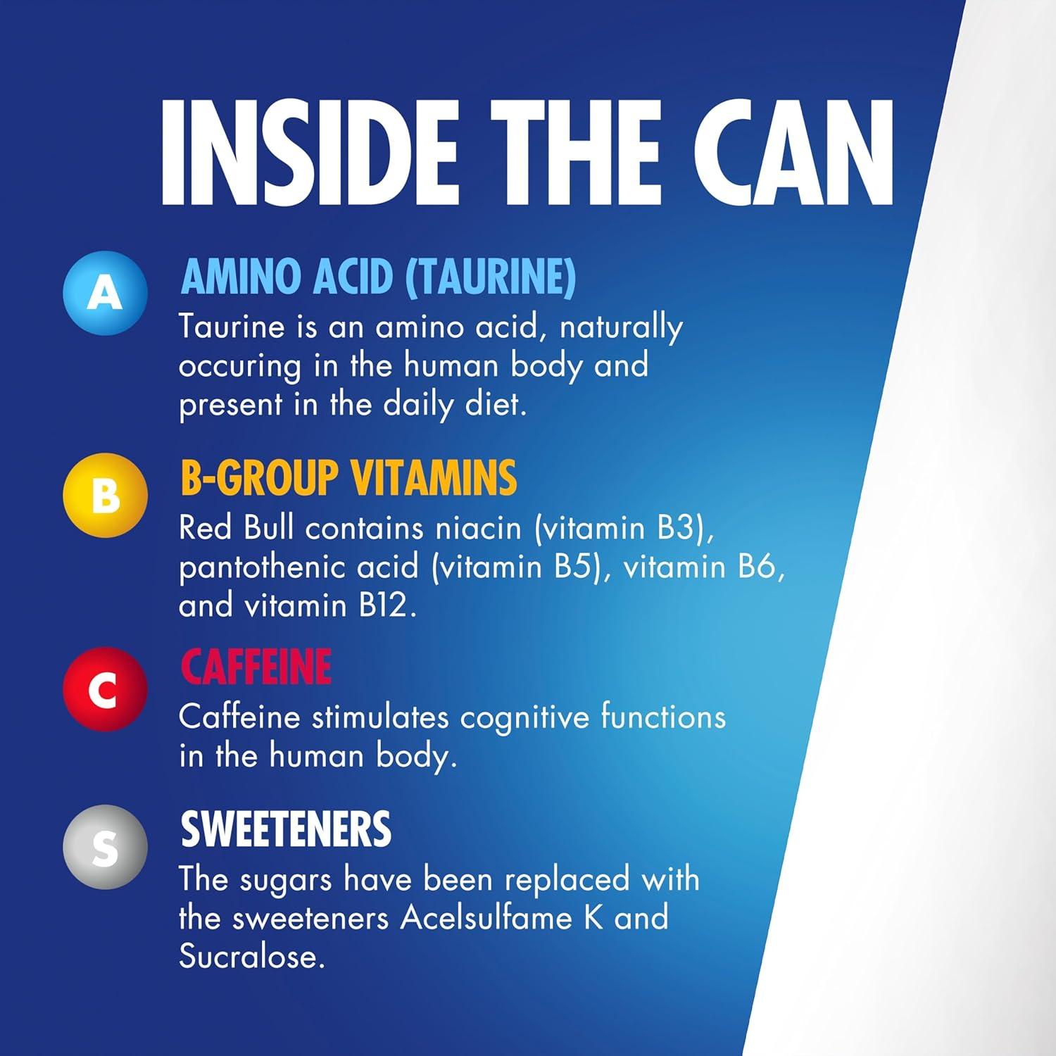image:imageRed Bull Amber Edition Sugar Free Energy Drink Strawberry Apricot with 114mg Caffeine plus Taurine amp B Vitamins 12 Fl Oz 6 Packs of 4 Cans Pack of 24SugarFree Variety Pack