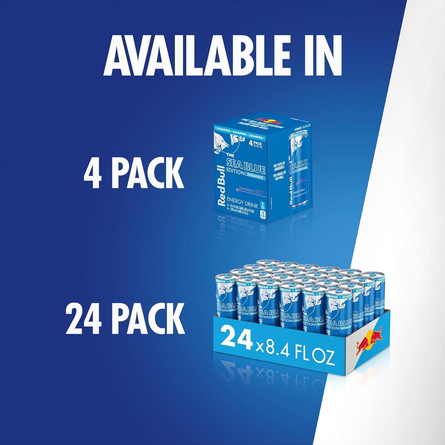 image:imageRed Bull Amber Edition Sugar Free Energy Drink Strawberry Apricot with 114mg Caffeine plus Taurine amp B Vitamins 12 Fl Oz 6 Packs of 4 Cans Pack of 24SugarFree Juneberry