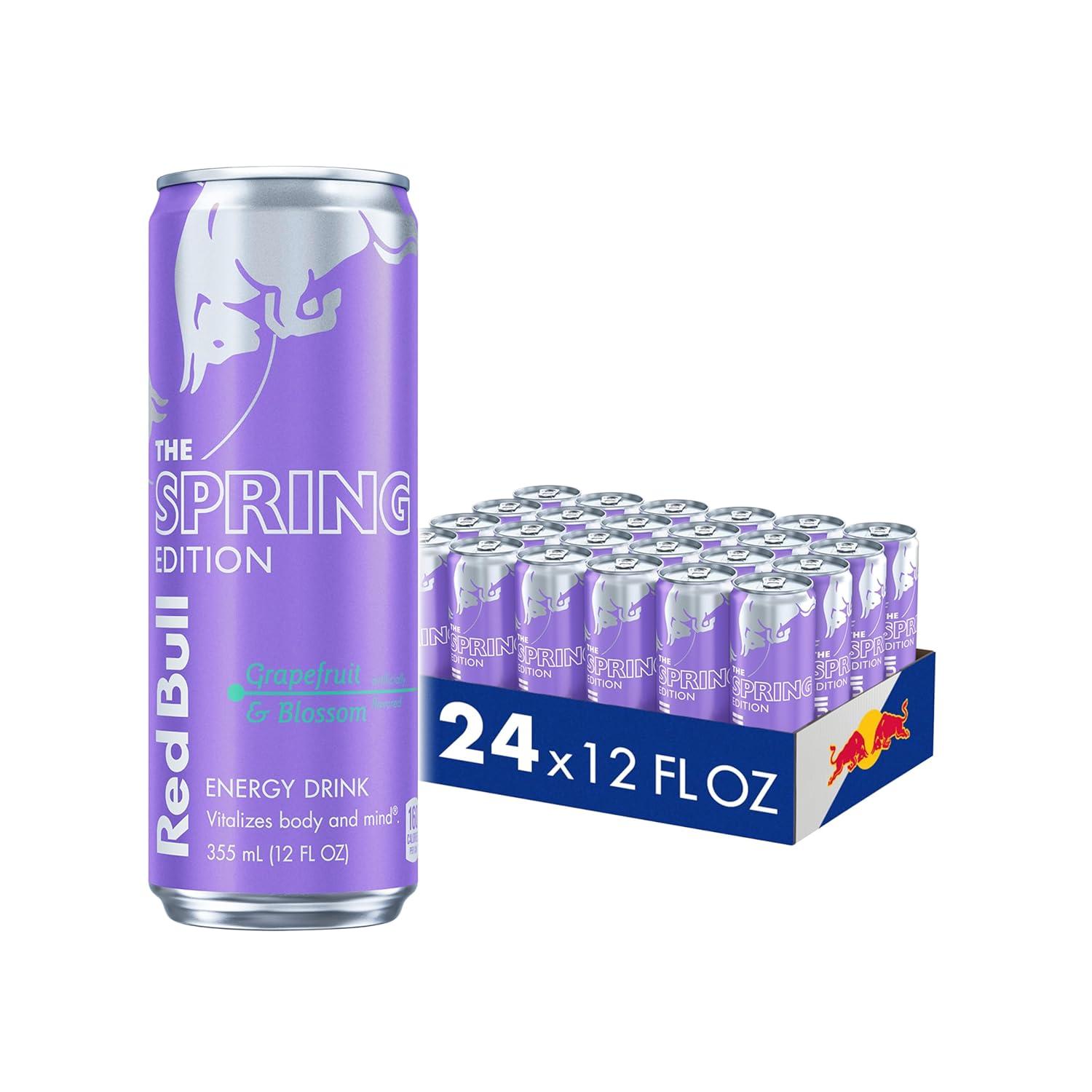 image:imageRed Bull Grapefruit and Blossom SugarFree Energy Drink with 80mg Caffeine plus Taurine amp B Vitamins 84 Fl Oz Pack of 24 CansGrapefruit and Blossom