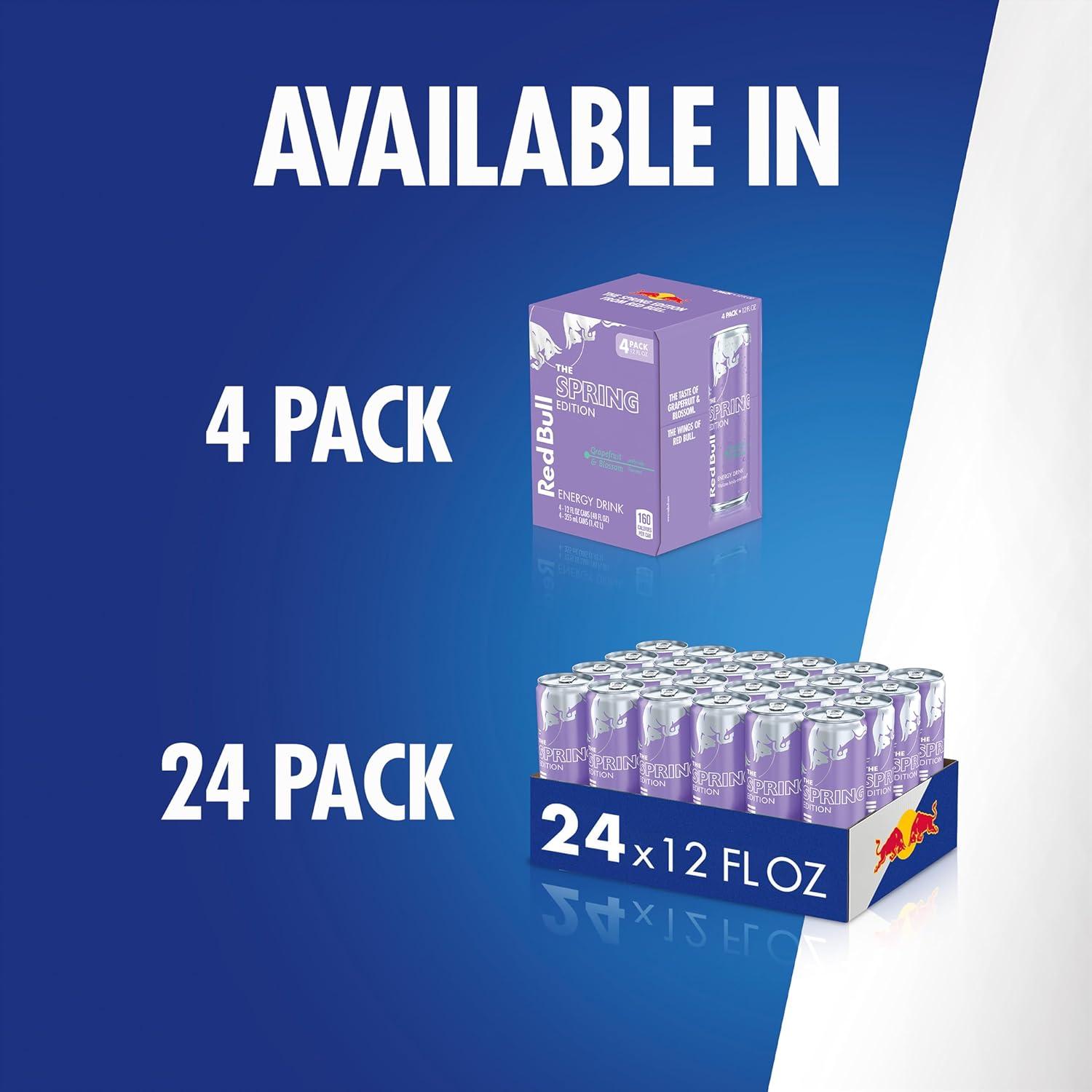 image:imageRed Bull Grapefruit and Blossom SugarFree Energy Drink with 80mg Caffeine plus Taurine amp B Vitamins 84 Fl Oz Pack of 24 CansGrapefruit and Blossom