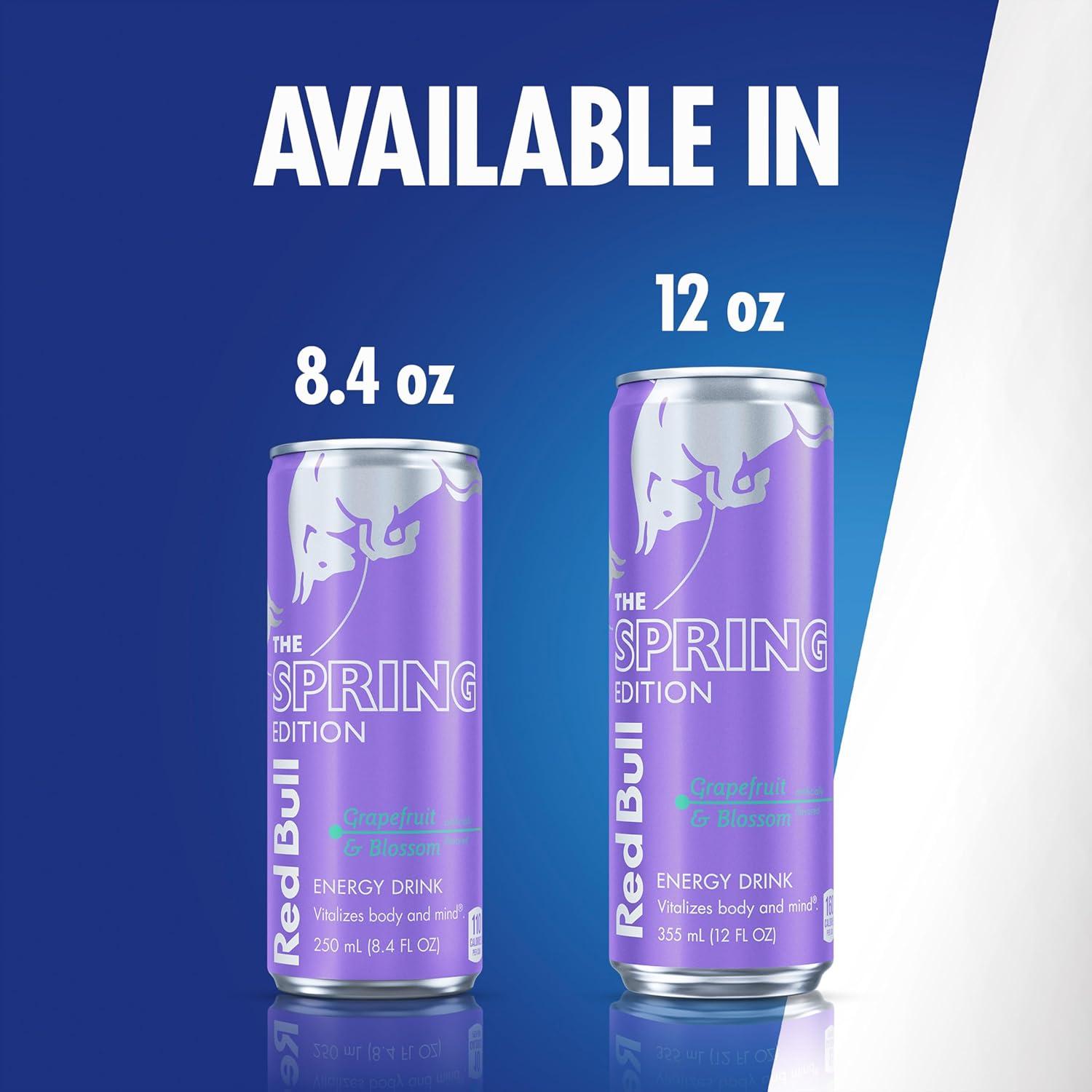image:imageRed Bull Grapefruit and Blossom SugarFree Energy Drink with 80mg Caffeine plus Taurine amp B Vitamins 84 Fl Oz Pack of 24 CansGrapefruit and Blossom
