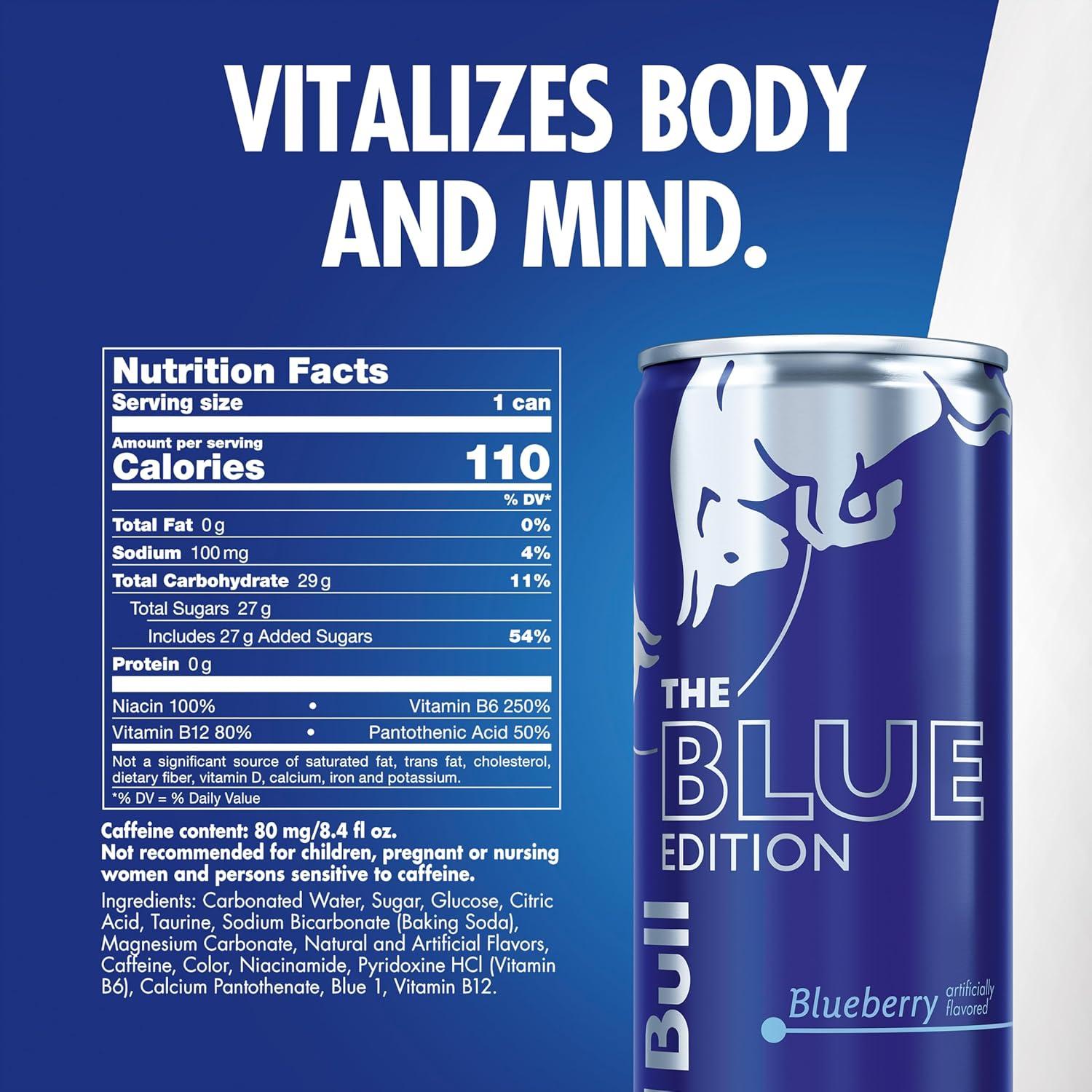 image:imageRed Bull Green Edition Curuba Elderflower Energy Drink 84 Fl Oz 4 CansBlueberry