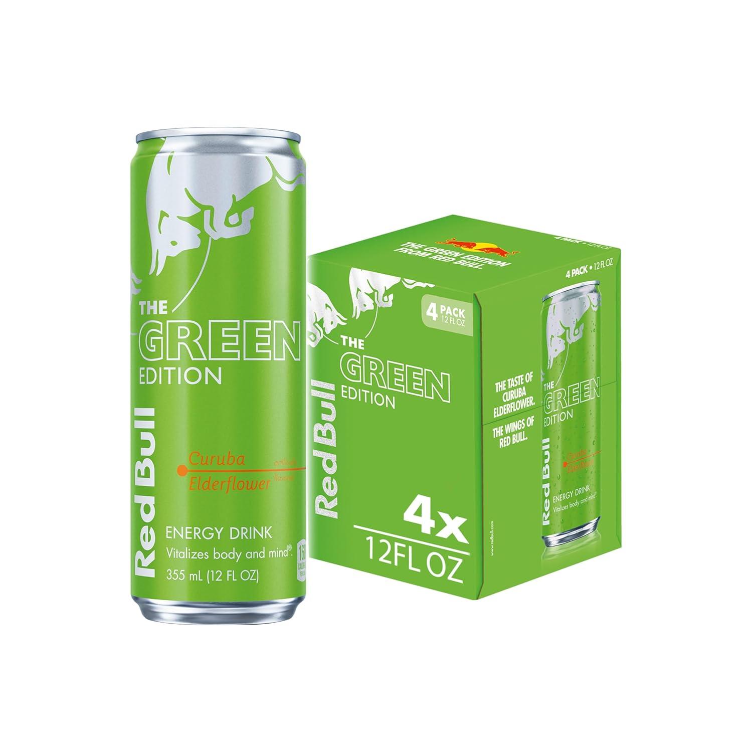 image:imageRed Bull Green Edition Curuba Elderflower Energy Drink 84 Fl Oz 4 CansCuruba Elderflower