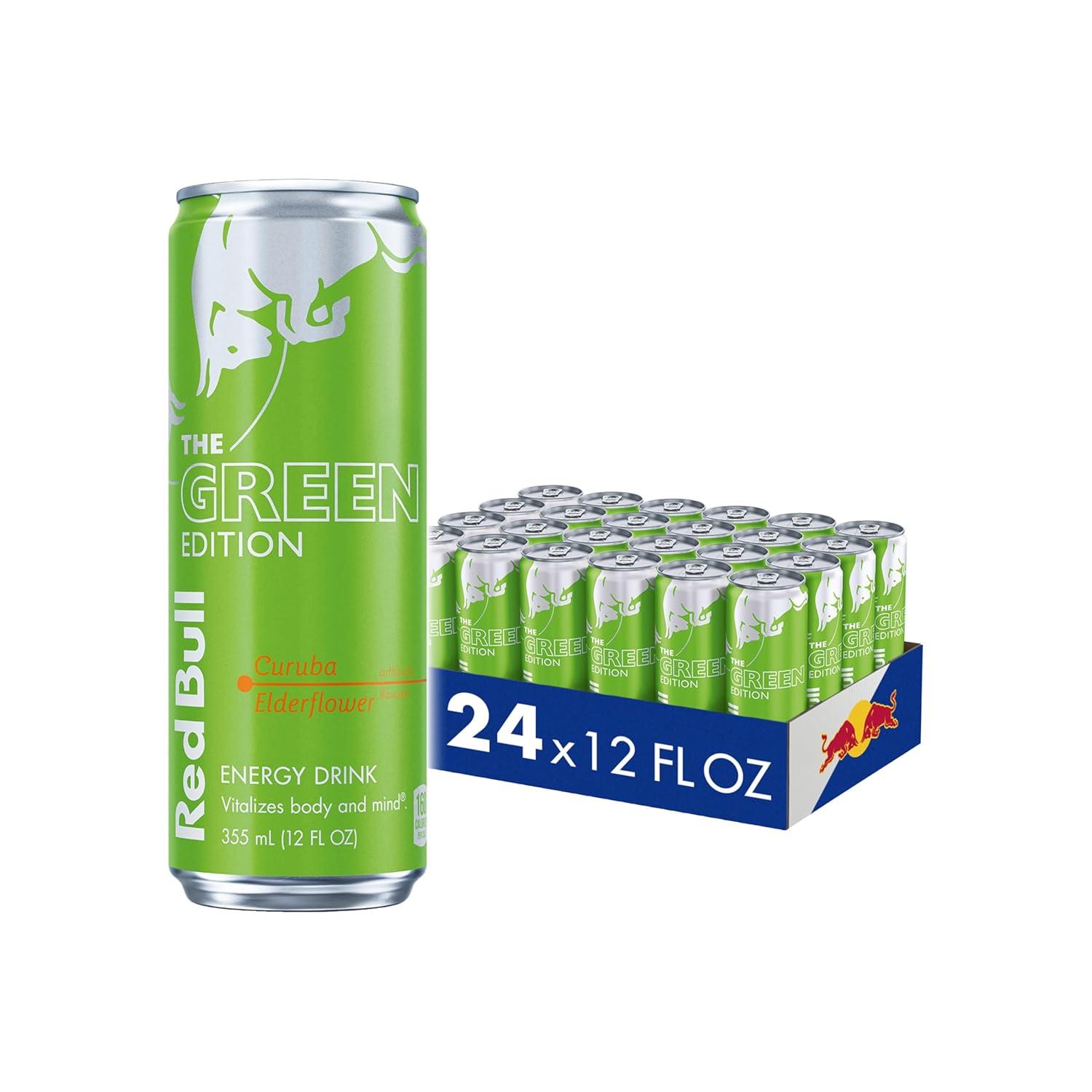 image:imageRed Bull Green Edition Curuba Elderflower Energy Drink 84 Fl Oz 4 CansCuruba Elderflower