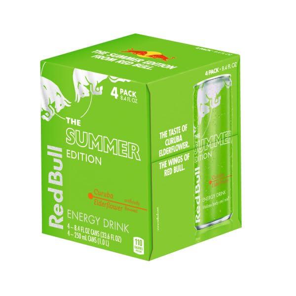 image:imageRed Bull Green Edition Curuba Elderflower Energy Drink 84 Fl Oz 4 CansCuruba Elderflower