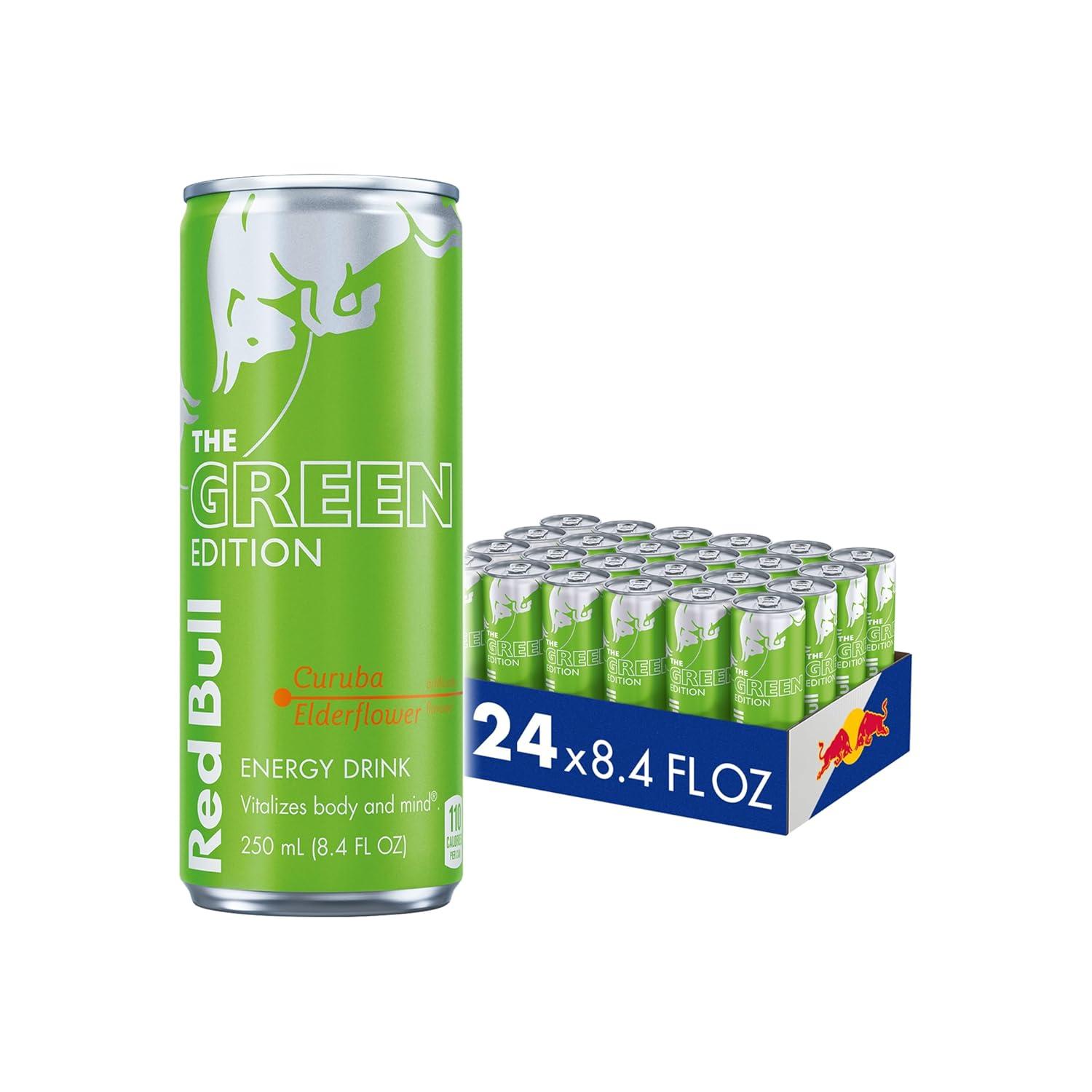 image:imageRed Bull Green Edition Curuba Elderflower Energy Drink 84 Fl Oz 4 CansCuruba Elderflower