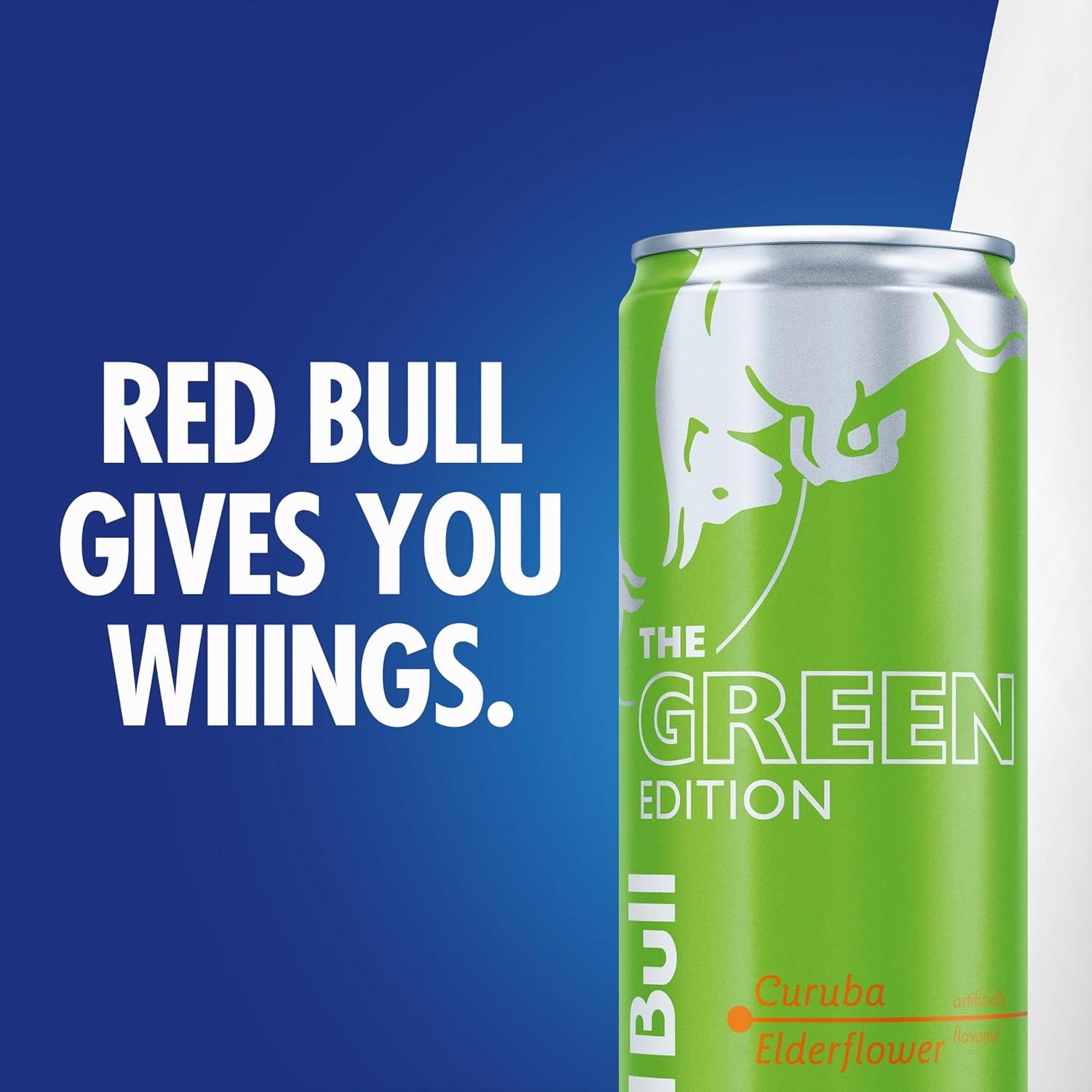 image:imageRed Bull Green Edition Curuba Elderflower Energy Drink 84 Fl Oz 4 CansCuruba Elderflower