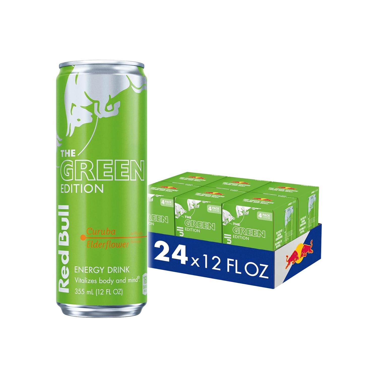 image:imageRed Bull Green Edition Curuba Elderflower Energy Drink 84 Fl Oz 4 CansCuruba Elderflower