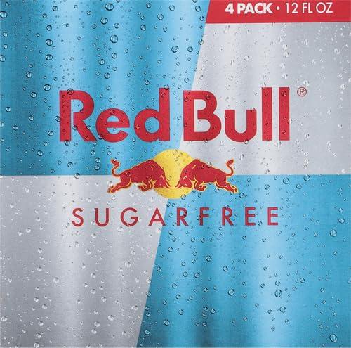 image:imageRed Bull Sugar Free Energy Drink with 151mg Caffeine plus Taurine amp B Vitamins 16 Fl Oz Pack of 12 Cans12 Fl Oz 4pk Pack of 4