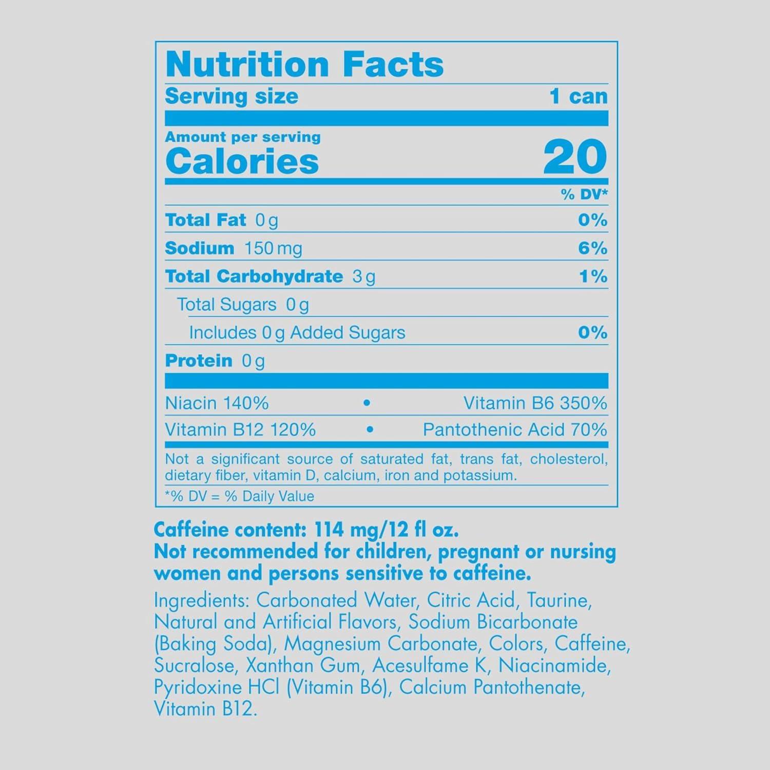 image:imageRed Bull Sugar Free Energy Drink with 151mg Caffeine plus Taurine amp B Vitamins 16 Fl Oz Pack of 12 Cans12 Fl Oz 4pk Pack of 4