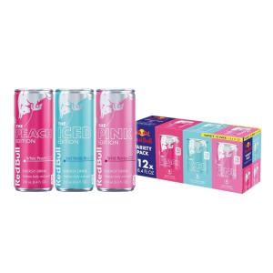 Red Bull Iced Vanilla Berry Energy Drink, with 114mg Caffeine plus Taurine & B Vitamins, 12 Fl Oz, Pack of 4 Cans(Variety Pack)