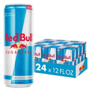 Red Bull Sugar Free Energy Drink with 151mg Caffeine plus Taurine & B Vitamins, 16 Fl Oz, Pack of 12 Cans(12 Fl Oz  24pk  (4×6))