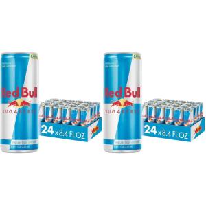 Red Bull Sugar Free Energy Drink with 151mg Caffeine plus Taurine & B Vitamins, 16 Fl Oz, Pack of 12 Cans(8.4 Fl Oz  24pk (Pack of 2))