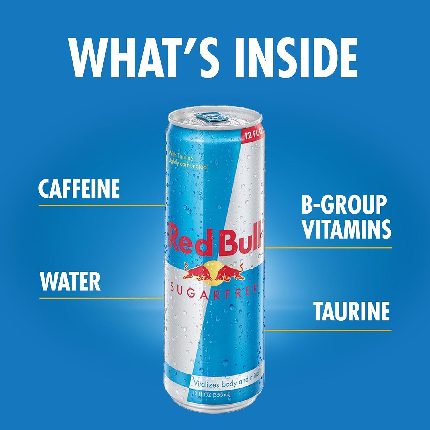 image:imageRed Bull Zero Energy Drink with 114mg Caffeine plus Taurine amp B Vitamins Zero Sugar 12 Fl Oz Pack of 24 CansSugar Free