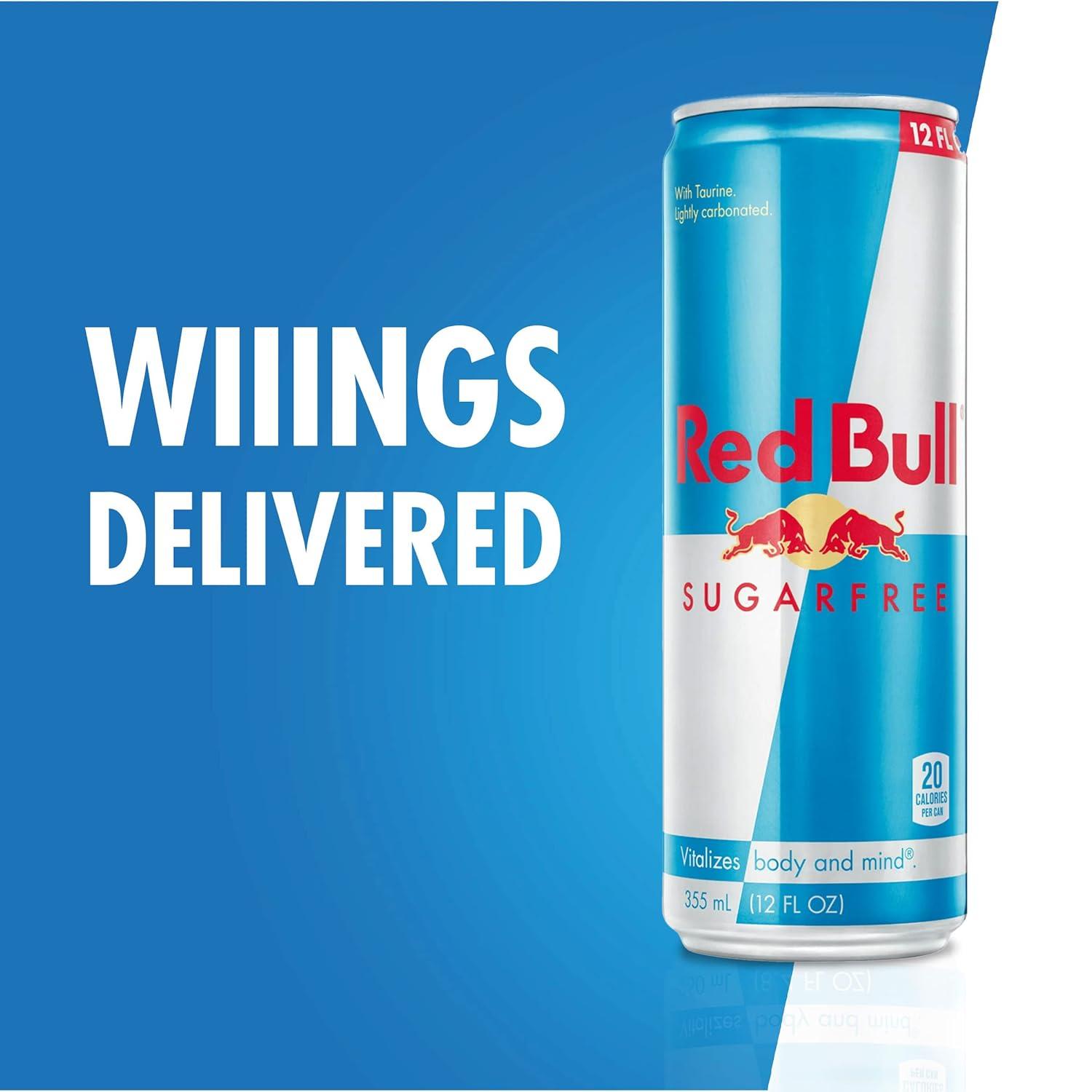 image:imageRed Bull Zero Energy Drink with 114mg Caffeine plus Taurine amp B Vitamins Zero Sugar 12 Fl Oz Pack of 24 CansSugar Free