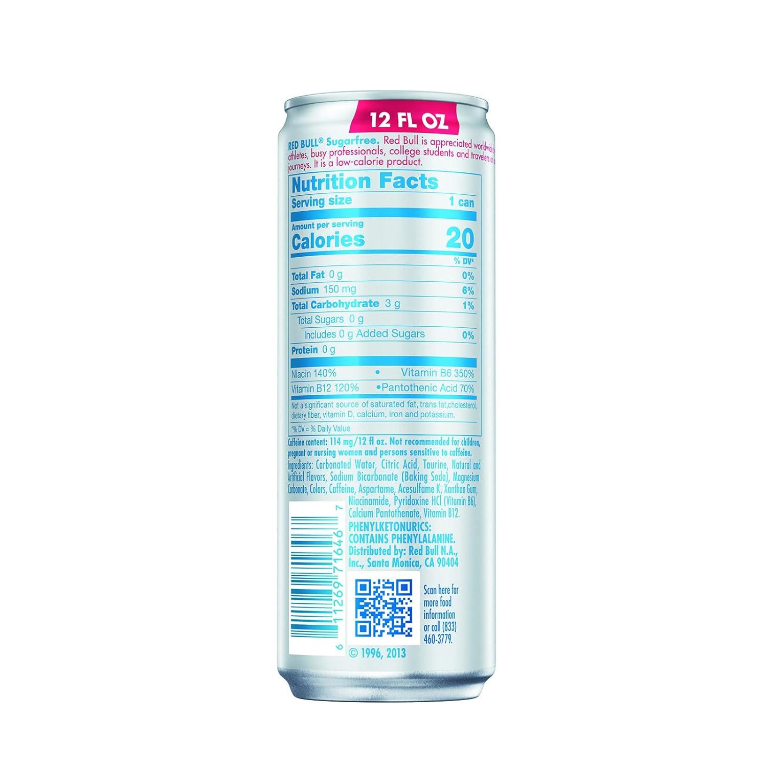 image:imageRed Bull Zero Energy Drink with 114mg Caffeine plus Taurine amp B Vitamins Zero Sugar 12 Fl Oz Pack of 24 CansSugar Free