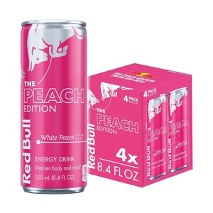 Red Bull Summer Edition Sudachi Lime Energy Drink, with 80mg Caffeine plus Taurine & B Vitamins, 8.4 Fl Oz, Pack of 24 Cans(White Peach)